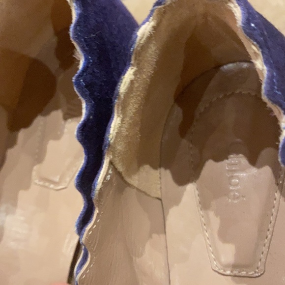 Chloe scalloped suede heels - Picture 12 of 14